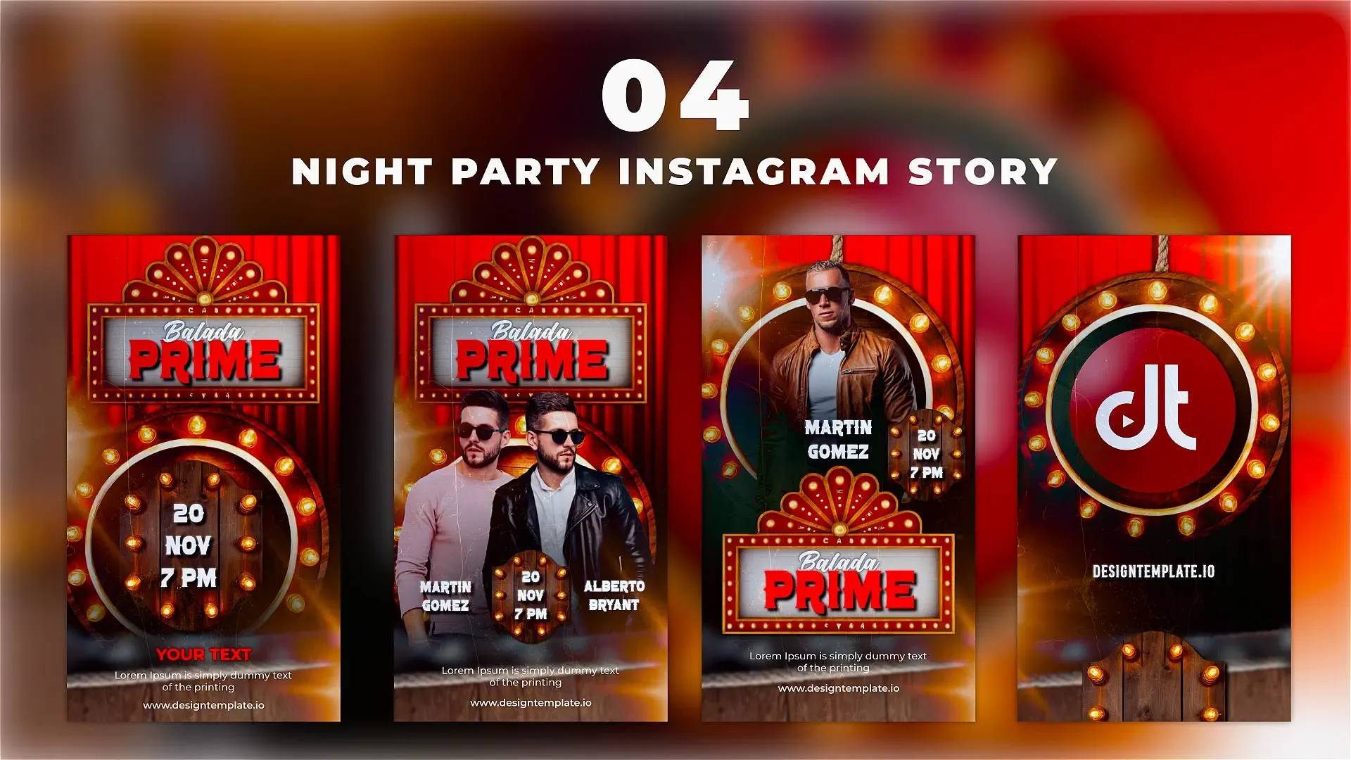 Funky Night Party Flyer Instagram Story